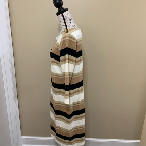 Cato Brown & White Stripe Sweater Dress Size Large - Picture 8 of 12